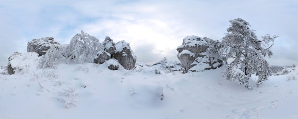 Góra Zborów zimą